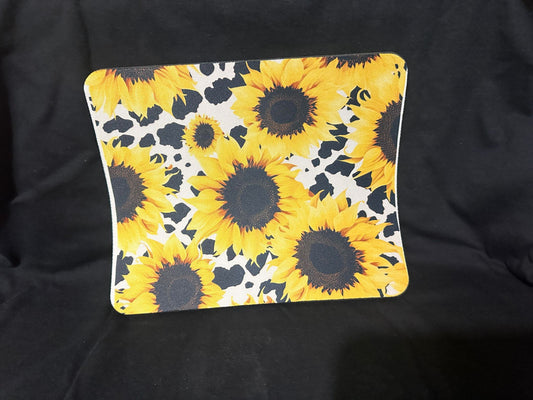 sunflower cup holders and mouse pad