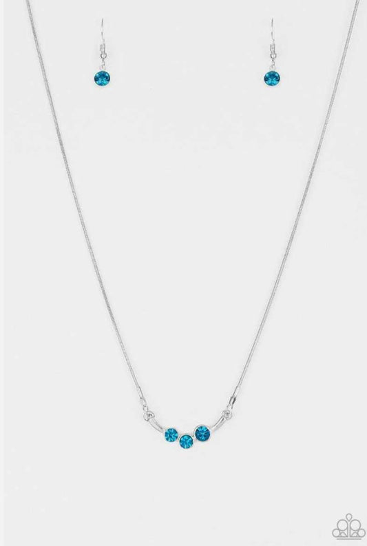 Sparkling blue necklace